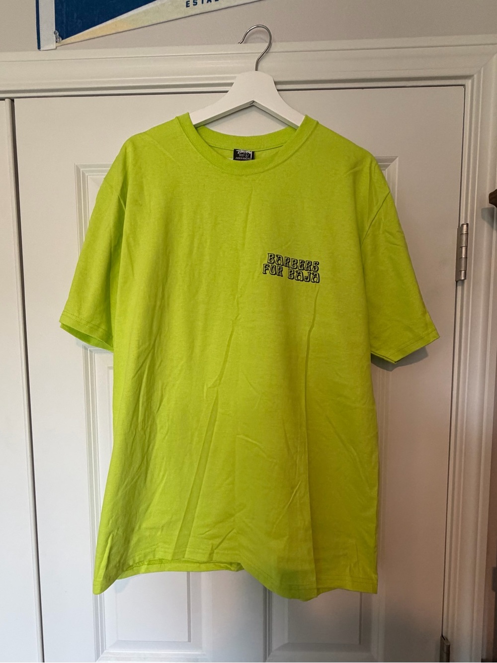 Stussy Barbers For Baja Todos Con Carino Map Graphic T-Shirt Men’s Size Large